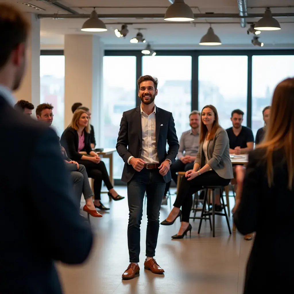 Professional business solutions illustration